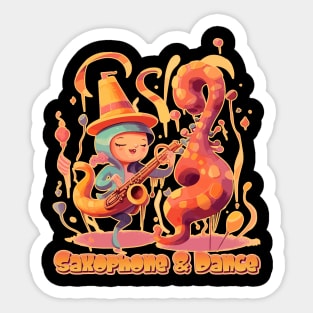 Saxophone and Dance, Baby! Sticker